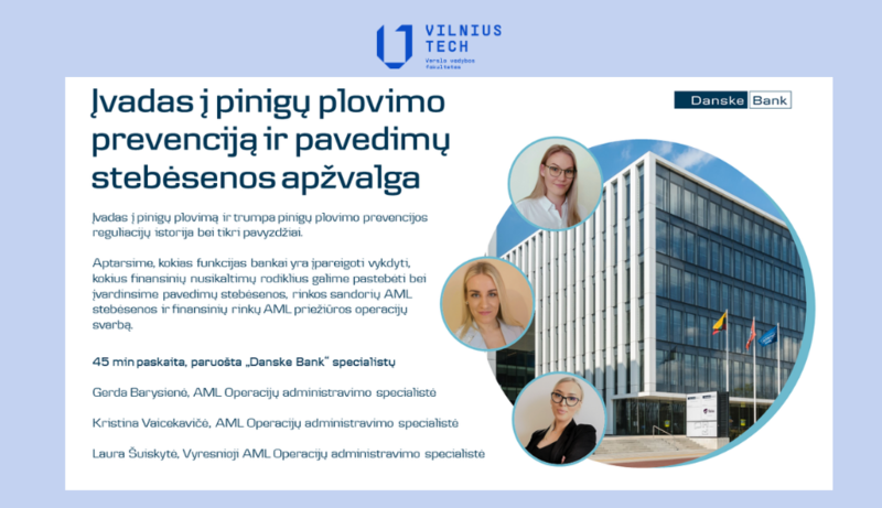 Danske Bank paskaita apie pinigų plovimo prevenciją